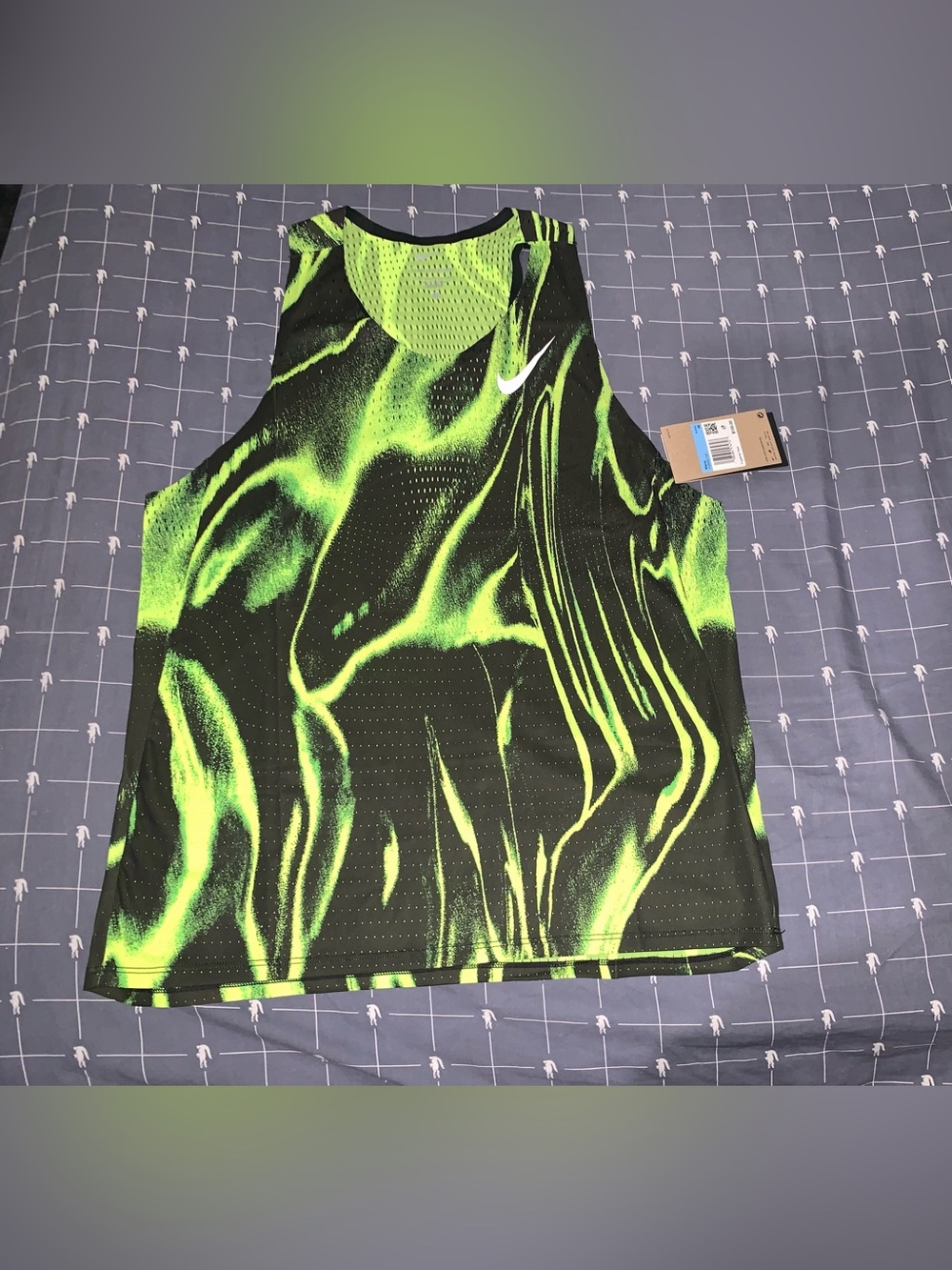 Nike Men's Dri-FIT ADV AeroSwift Running Singlet AOP HV2643-702 Size: Medium